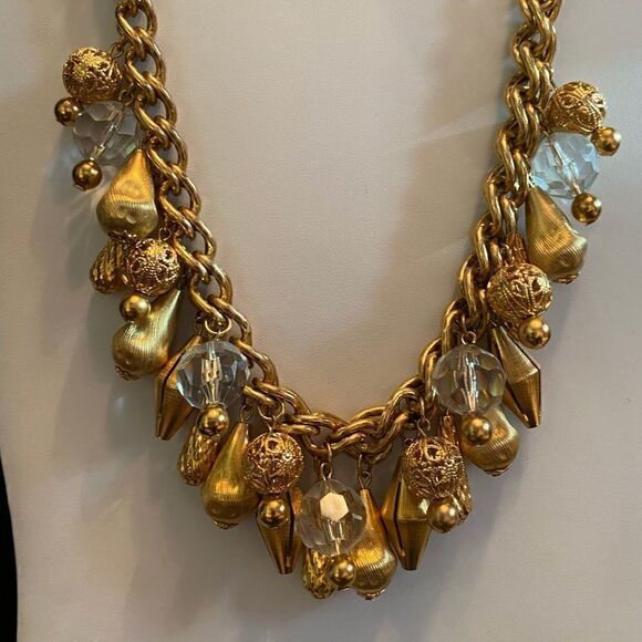 Gorgeous ALFRED SUNG gold statement necklace - Picture 4 of 7